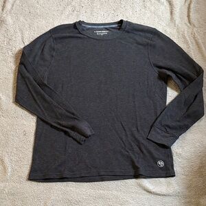 Charcoal Gray Long Sleeve Men's Shirt
